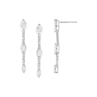 עגיל תלוי מוט פרפר