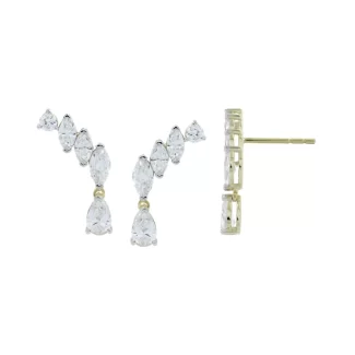 עגיל מוט פרפר