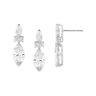 עגיל תלוי מוט פרפר